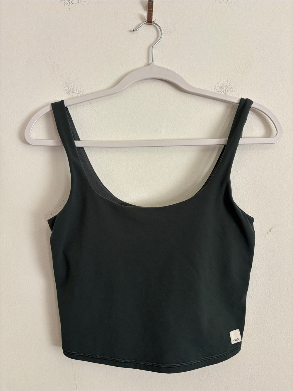 Vouri Rib Crop Top Green Size Small